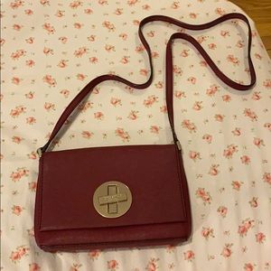 Maroon Kate spade small crossbody bag